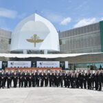 ESCOLTA Y BANDA DE GUERRA DE LA UMSNH PARTICIPA EN ACTO ENCABEZADO POR LA PRESIDENTA SHEINBAUM