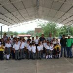 Fanny Arreola fortalece infraestructura educativa con nueva techumbre en localidad Holanda